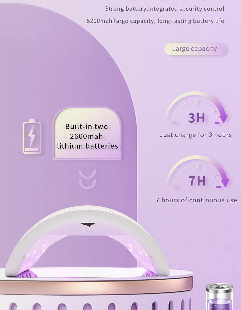 48W Wireless/ Cordless Portable Rechargeable UV LED Lamp