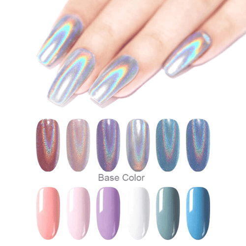 Magic Chrome Pen 014 - Holographics Laser Rainbow Powder Chrome Nail Art