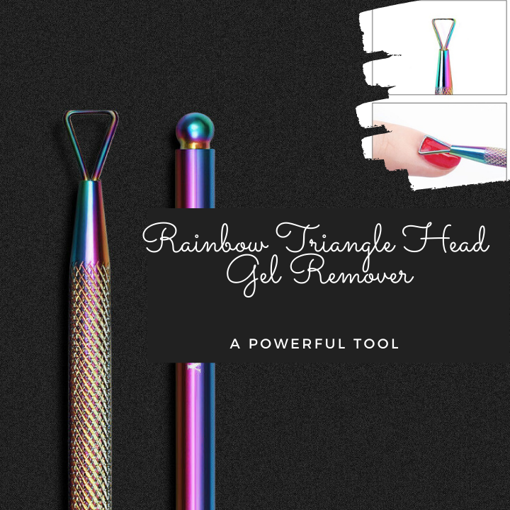 Rainbow Triangle Head Gel Remover/ Cuticle Pusher