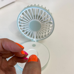 Wireless/ Cordless Portable Rechargeable Mini Fan 2.5W